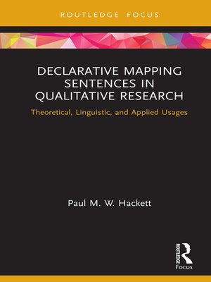 cover image of Declarative Mapping Sentences in Qualitative Research
